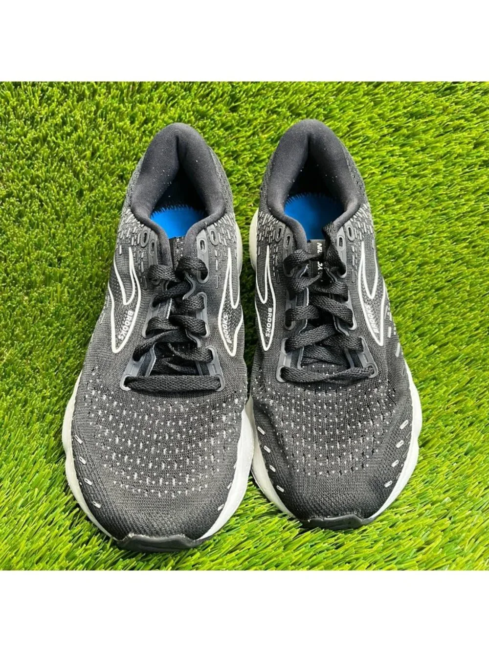 Brooks Glycerin 20 Womens Size 8 Black White Athletic Running Shoes Sneakers
